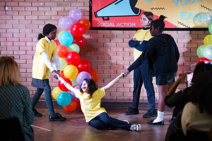 Participants during their performance