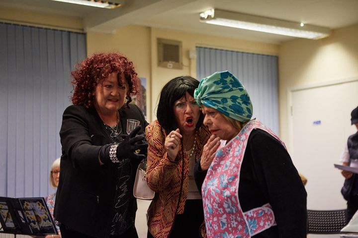 Janet & Sharon in a performance of Cindy Rella, 2018