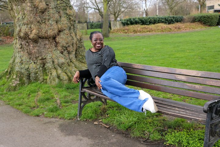 Image of participant in the park - while exploring photography and self.