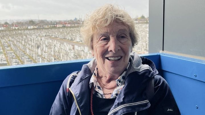 Judy at East Ham cemetery
